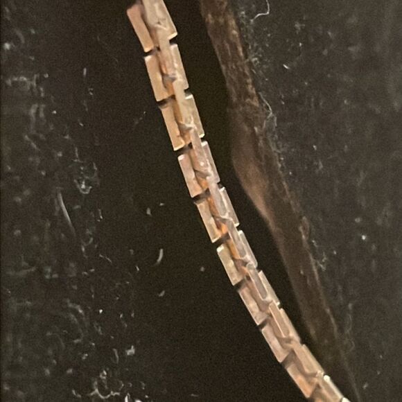 Vintage-1930s-Art Deco Hickok double gold tone tie bar w/Herringbone swag - Picture 6 of 13